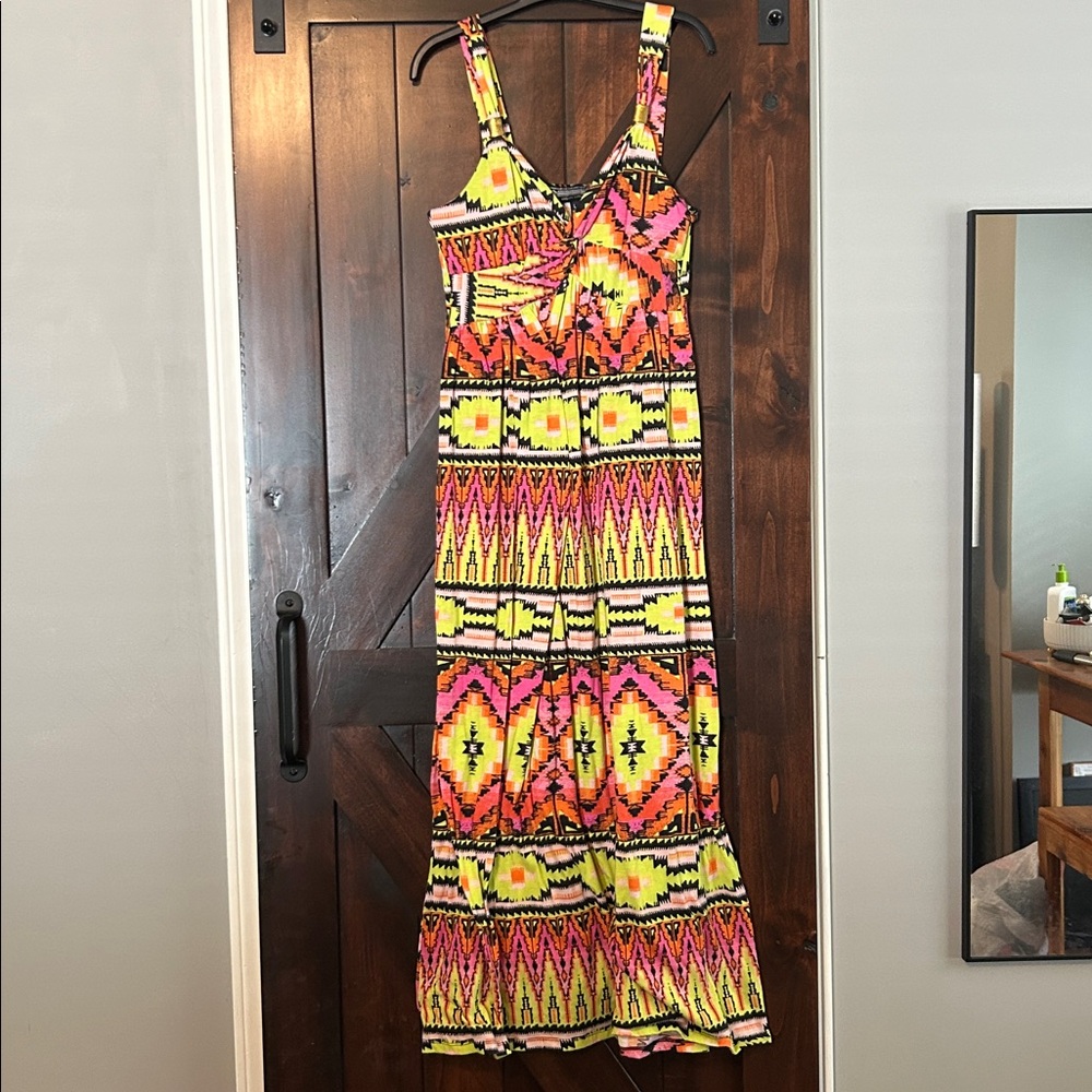 Allison Brittney Colorful Geometric Dress